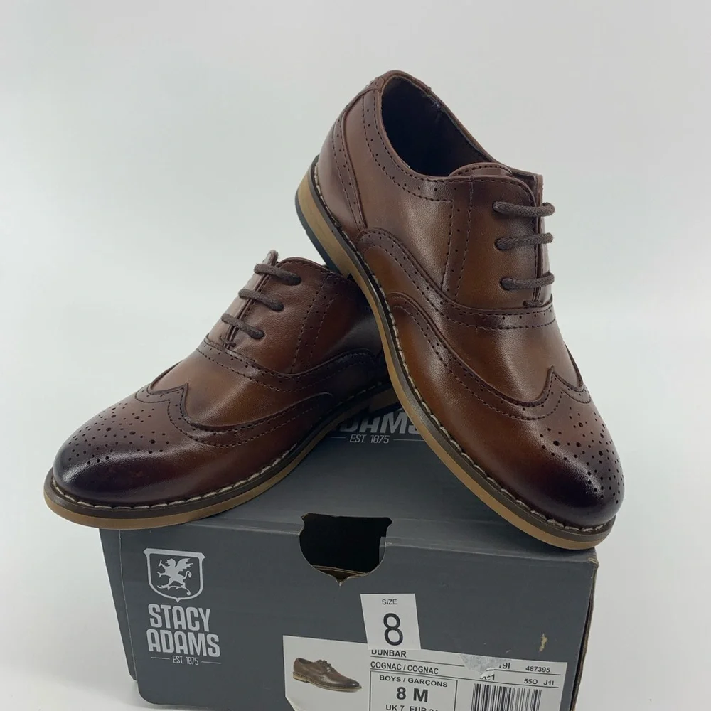 Stacy Adams Men's Cognac Brown Oxford Shoes